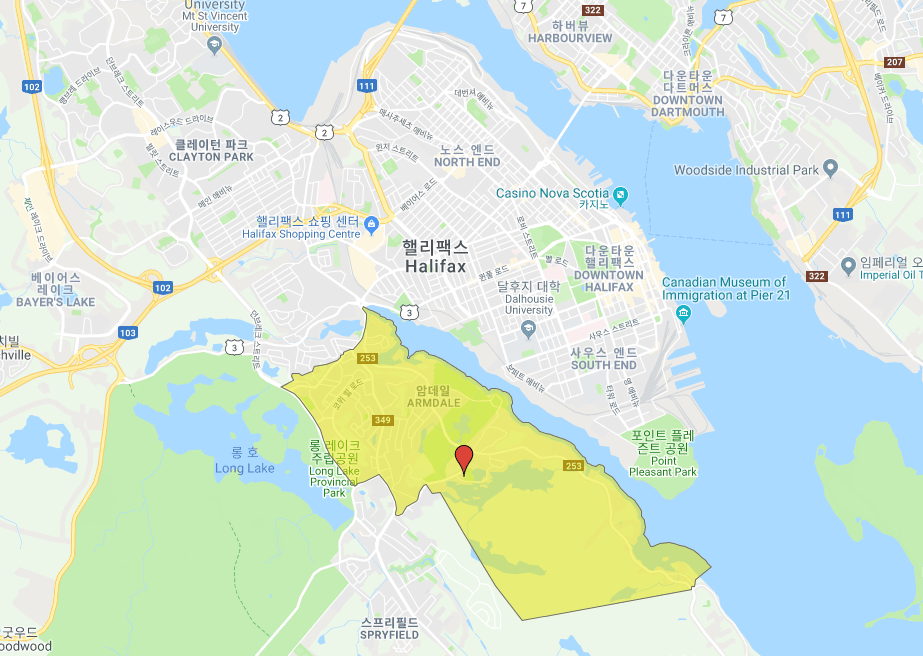 핼리팩스 암데일 학군 설명